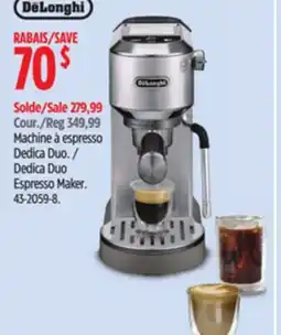 Canadian Tire De'Longhi Dedica Duo Espresso Maker offer