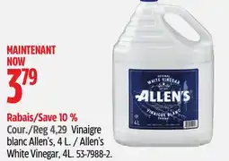 Canadian Tire Allen's White Vinegar, 4L offer