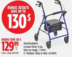Canadian Tire Drive 6˝ Rollator offer