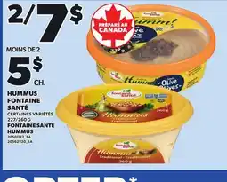 Provigo FONTAINE SANTÉ HUMMUS, 227/260 G offer