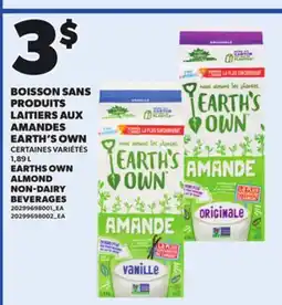 Provigo EARTHS OWN ALMOND NON-DAIRY BEVERAGES offer