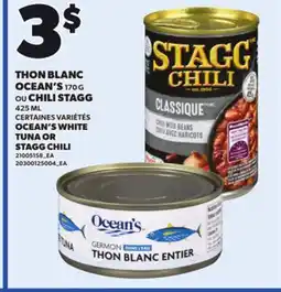 Provigo OCEAN'S WHITE TUNA, 170 G OR STAGG CHILI, 425 ML offer