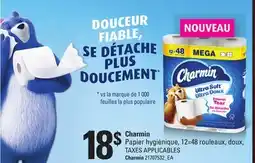 Provigo CHARMIN, 12=48 ROULEAUX, DOUX offer