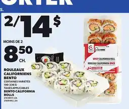Provigo BENTO CALIFORNIA ROLLS offer