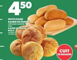 Provigo KAISER OR PANINI ROLLS, 6 UN offer