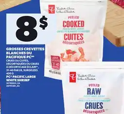 Provigo PC PACIFIC LARGE WHITE SHRIMP, 31-40 PAR LB, SURGELÉES offer