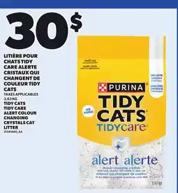 Provigo TIDY CATS TIDY CARE ALERT COLOUR CHANGING CRYSTALS CAT LITTER offer