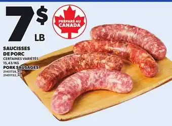 Provigo PORK SAUSAGES offer