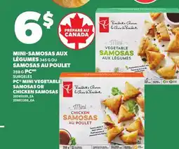 Provigo PC MINI VEGETABLE SAMOSAS, 345 G OR CHICKEN SAMOSAS, 288 G offer