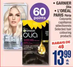 Jean Coutu GARNIER Olia, L'ORÉAL PARIS Féria Selected hair colouring products offer