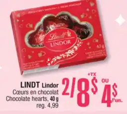 Jean Coutu LINDT Lindor Chocolate hearts offer