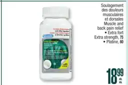 Jean Coutu PERSONNELLE Muscle and back pain relief offer