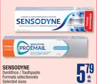 Jean Coutu SENSODYNE Toothpaste offer