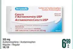 Jean Coutu PERSONNELLE 325 mg Acetaminophen Regular offer