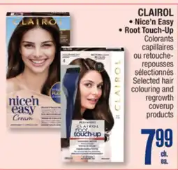 Jean Coutu CLAIROL Nice'n Easy Root Touch-Up Colorants Selected hair colouring and regrowth coverup products offer
