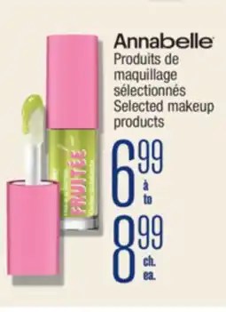 Jean Coutu ANNABELLE Selected makeup products offer