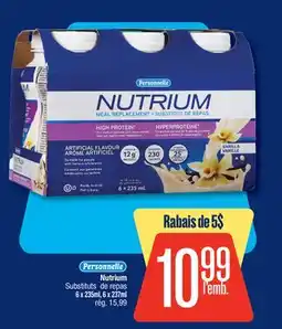 Jean Coutu Personnelle Nutrium Substituts de repas offer