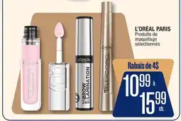 Jean Coutu L'ORÉAL PARIS Produits de maquillage sélectionnés offer