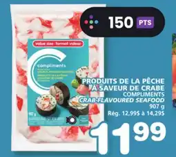 Marches Tradition COMPLIMENTS CRAB-FLAVOURED SEAFOOD offer