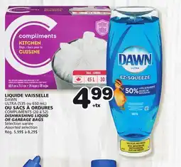 Marches Tradition DAWN ULTRA (535 or 650 mL) COMPLIMENTS (20 to 52) DISHWASHING LIQUID OR GARBAGE BAGS offer