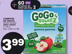 Marches Tradition GOGO SQUEEZ FRUIT SAUCE offer