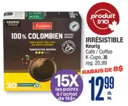 Jean Coutu IRRÉSISTIBLE Keurig Coffee K-Cups offer