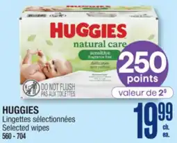 Jean Coutu HUGGIES Selected wipes offer