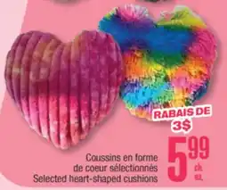 Jean Coutu Selected heart-shaped cushions offer