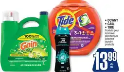 Jean Coutu DOWNY, GAIN, TIDE Selected laundry products offer