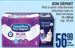 Jean Coutu BON DÉPART Selected ready to feed formulas offer