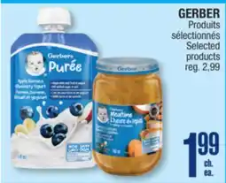 Jean Coutu GERBER Selected products offer