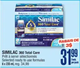 Jean Coutu SIMILAC 360 Total Care Selected ready to use formulas offer