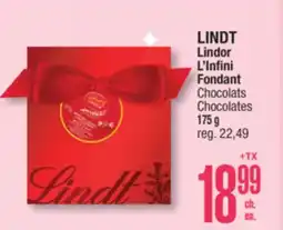 Jean Coutu LINDT Lindor L'Infini Fondant Chocolates offer