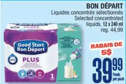 Jean Coutu BON DÉPART Selected concentrated liquids offer
