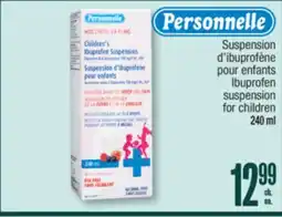 Jean Coutu PERSONNELLE Ibuprofen suspension for children offer