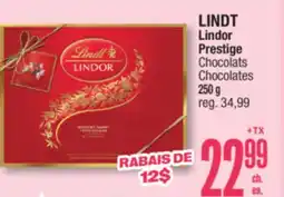 Jean Coutu LINDT Lindor Prestige Chocolats offer