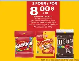 Jean Coutu Skittles, Starburst, M&M's offer