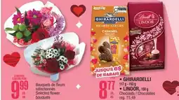 Jean Coutu GHIRARDELLI 117 g - 153 g, LINDOR, 150 g Chocolates, Selected flower bouquets offer