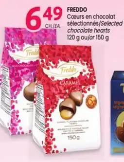 Uniprix FREDDO Cœurs en chocolat sélectionnés/Selected chocolate hearts offer