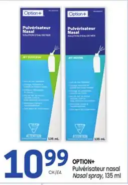 Uniprix OPTION+ Pulvérisateur nasal/Nasal spray offer