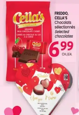 Uniprix FREDDO, CELLA'S Chocolats sélectionnés/Selected chocolates offer