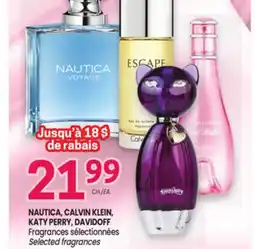 Uniprix NAUTICA, CALVIN KLEIN, KATY PERRY, DAVIDOFF Fragrances sélectionnées/Selected fragrances offer