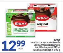 Uniprix BOOST Substituts de repas sélectionnés/Selected meal replacements offer