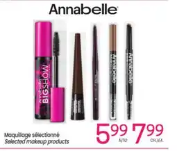 Uniprix ANNABELLE Selected makeup products/Maquillage sélectionné offer
