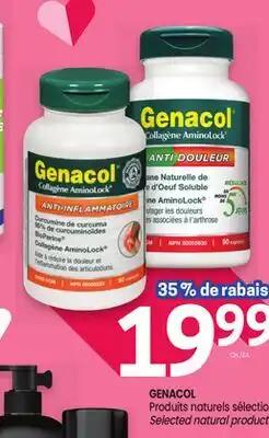 Uniprix GENACOL Produits naturels sélection / Selected natural products offer
