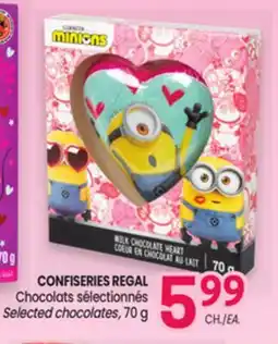 Uniprix CONFISERIES REGAL Chocolats sélectionnés/Selected chocolates offer
