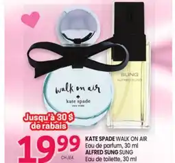 Uniprix KATE SPADE WALK ON AIR Eau de parfum / ALFRED SUNG SUNG Eau de toilette offer