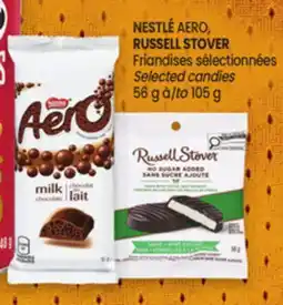 Uniprix NESTLÉ AERO, RUSSELL STOVER Friandises sélectionnées/Selected candies offer