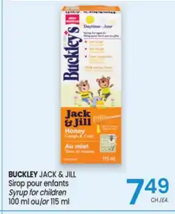 Uniprix BUCKLEY JACK & JILL Sirop pour enfants / Syrup for children offer