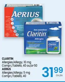 Uniprix CLARITIN Allergies/Allergy, AERIUS Allergies/Allergy offer
